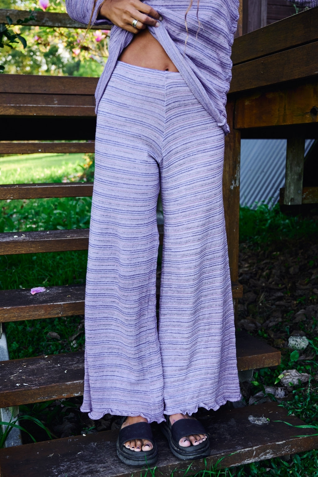 Signature Stripe Pants ~ Lilac
