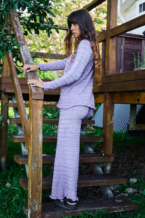 Signature Stripe Pants ~ Lilac