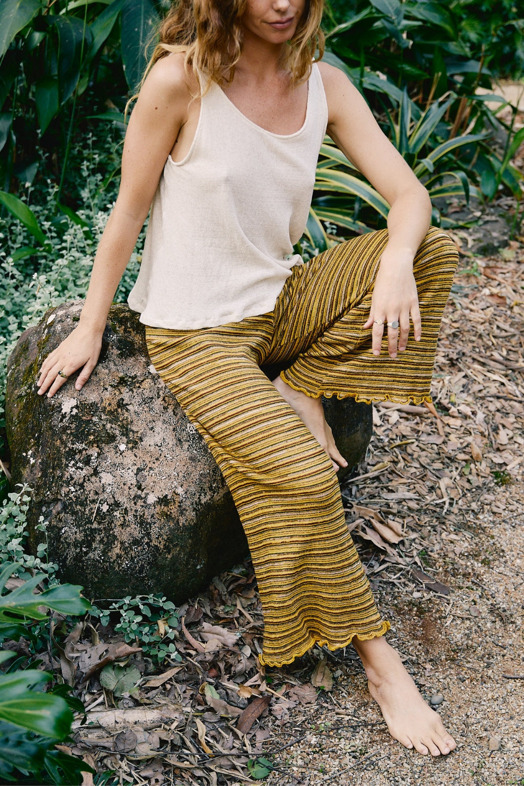 PRE-ORDER | SIGNATURE STRIPE PANTS - Yellow