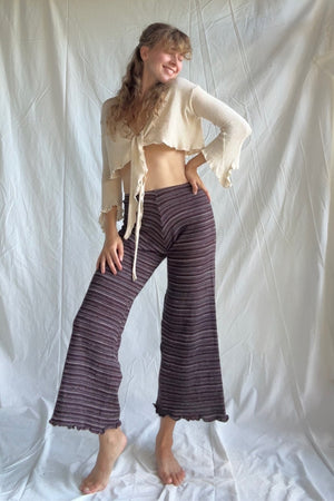 SIGNATURE STRIPE PANTS - Cocoa