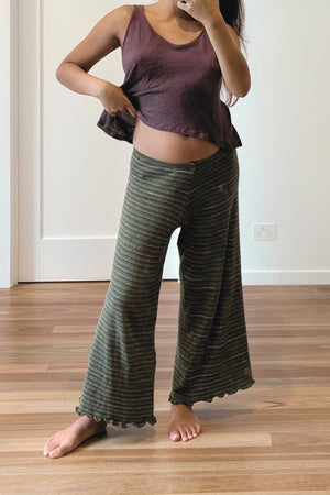 SIGNATURE STRIPE PANTS - Olive