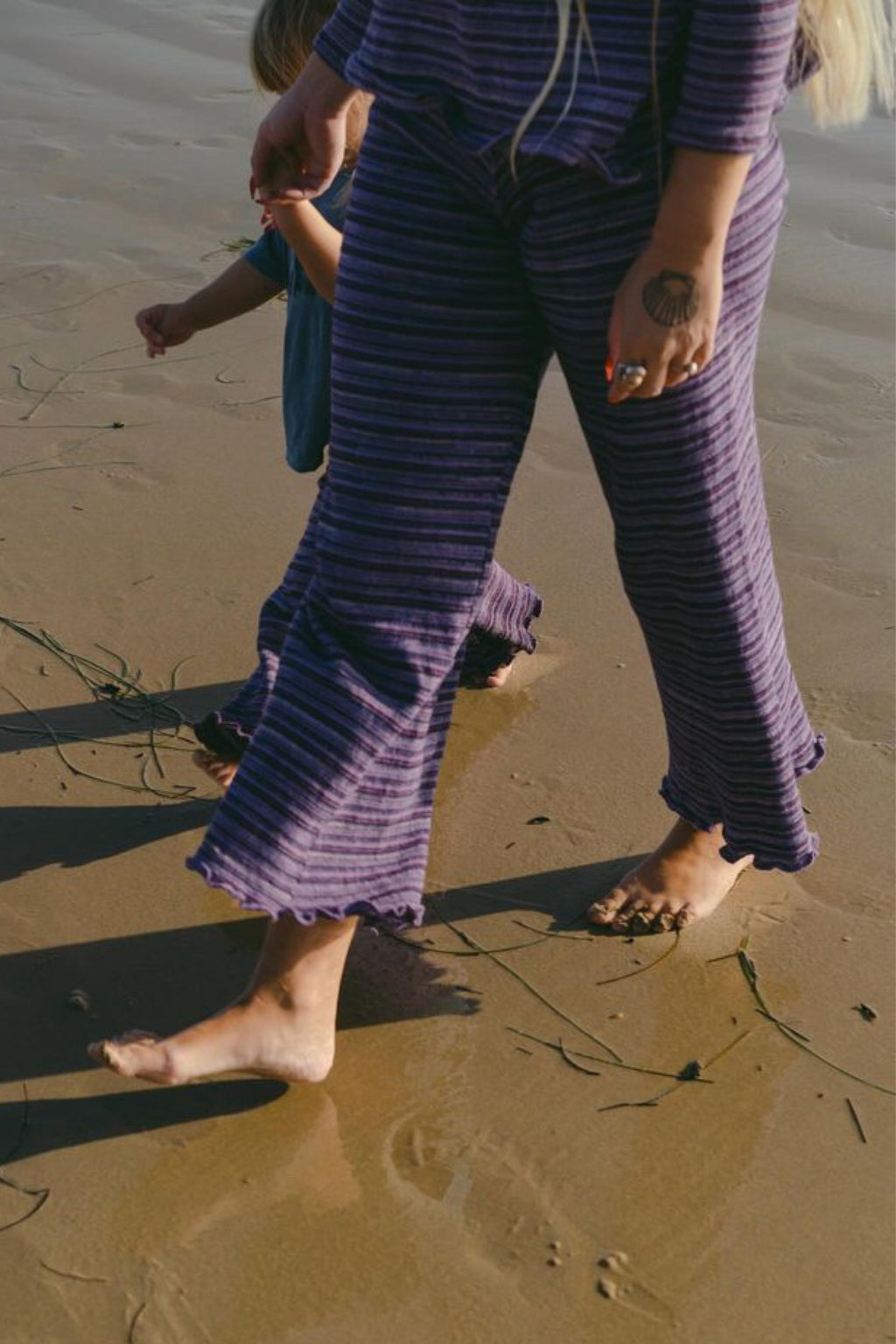 SIGNATURE STRIPE PANTS - Lilac