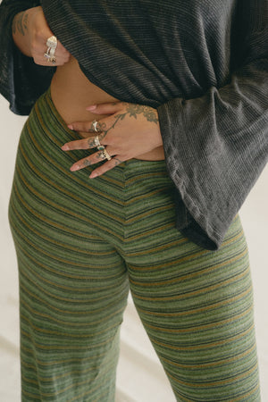 SIGNATURE STRIPE PANTS - Olive