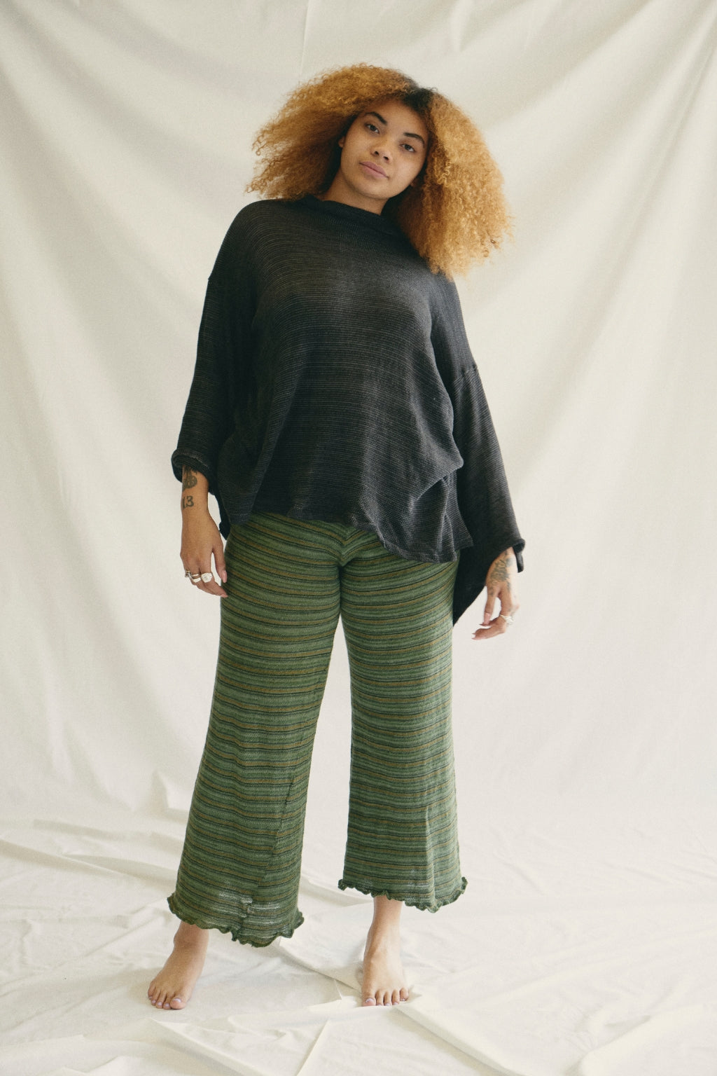 SIGNATURE STRIPE PANTS - Olive