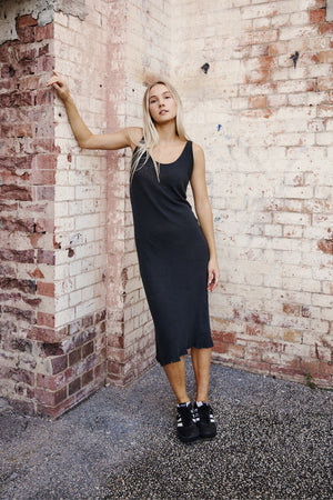 GAIA DRESS   Charcoal