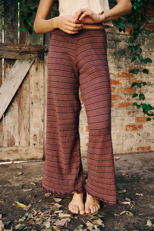 SIGNATURE STRIPE PANTS - Clay