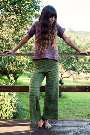 Signature Stripe Pants ~ Olive