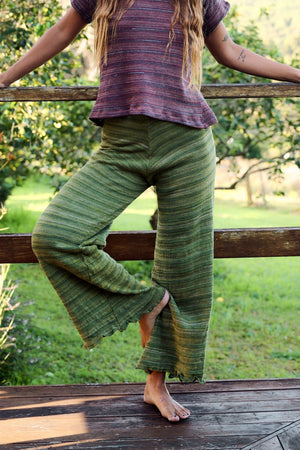 Signature Stripe Pants ~ Olive