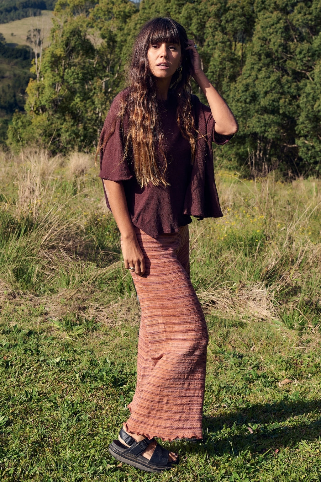 Signature Stripe Pants ~ Tangerine