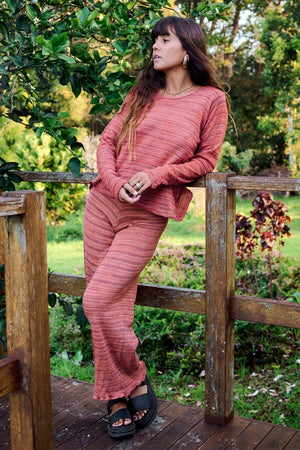 Signature Stripe Pants ~ Tangerine