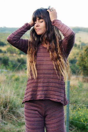 Signature Stripe Sweater ~ Cocoa