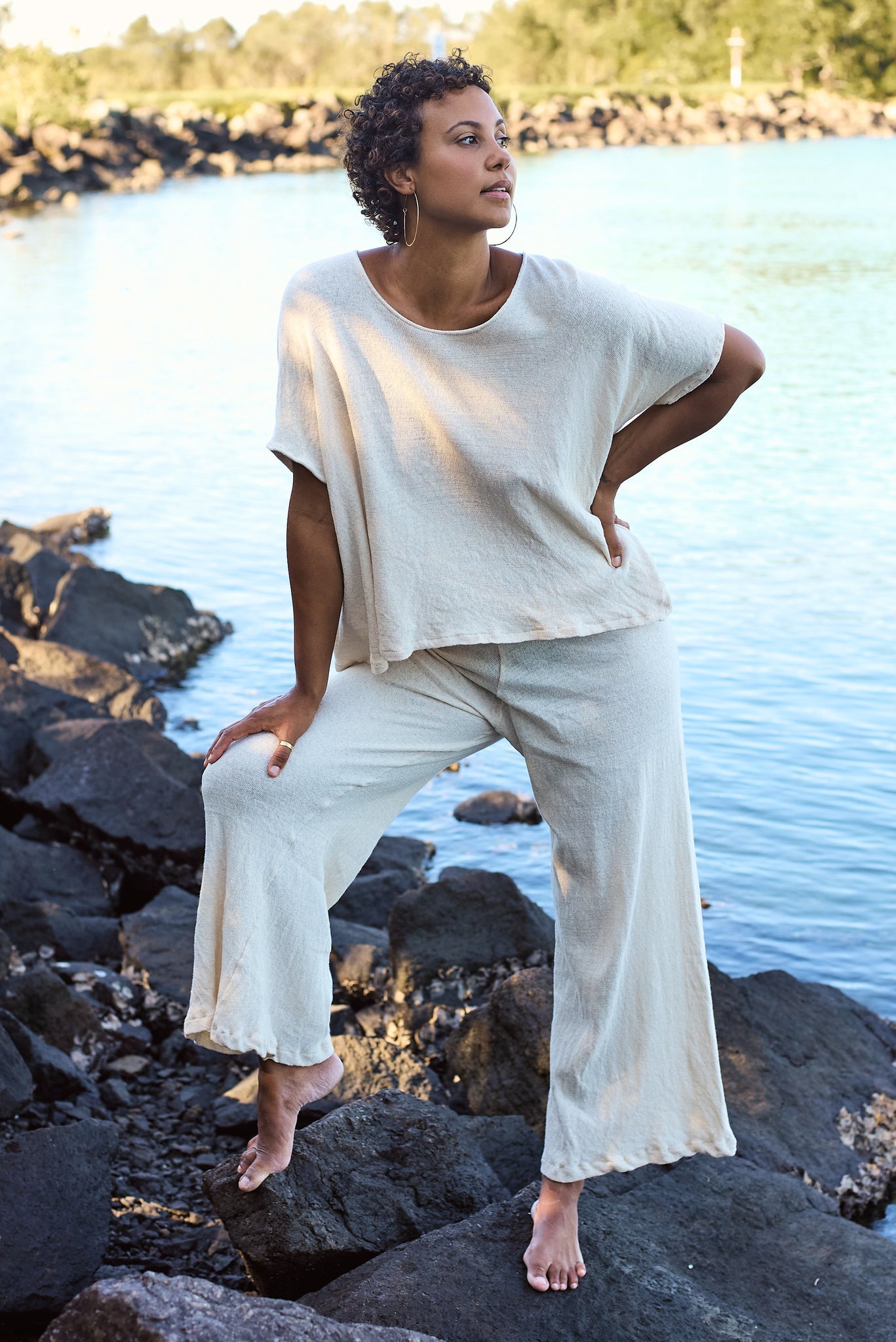 SERENA PANTS ~ Natural