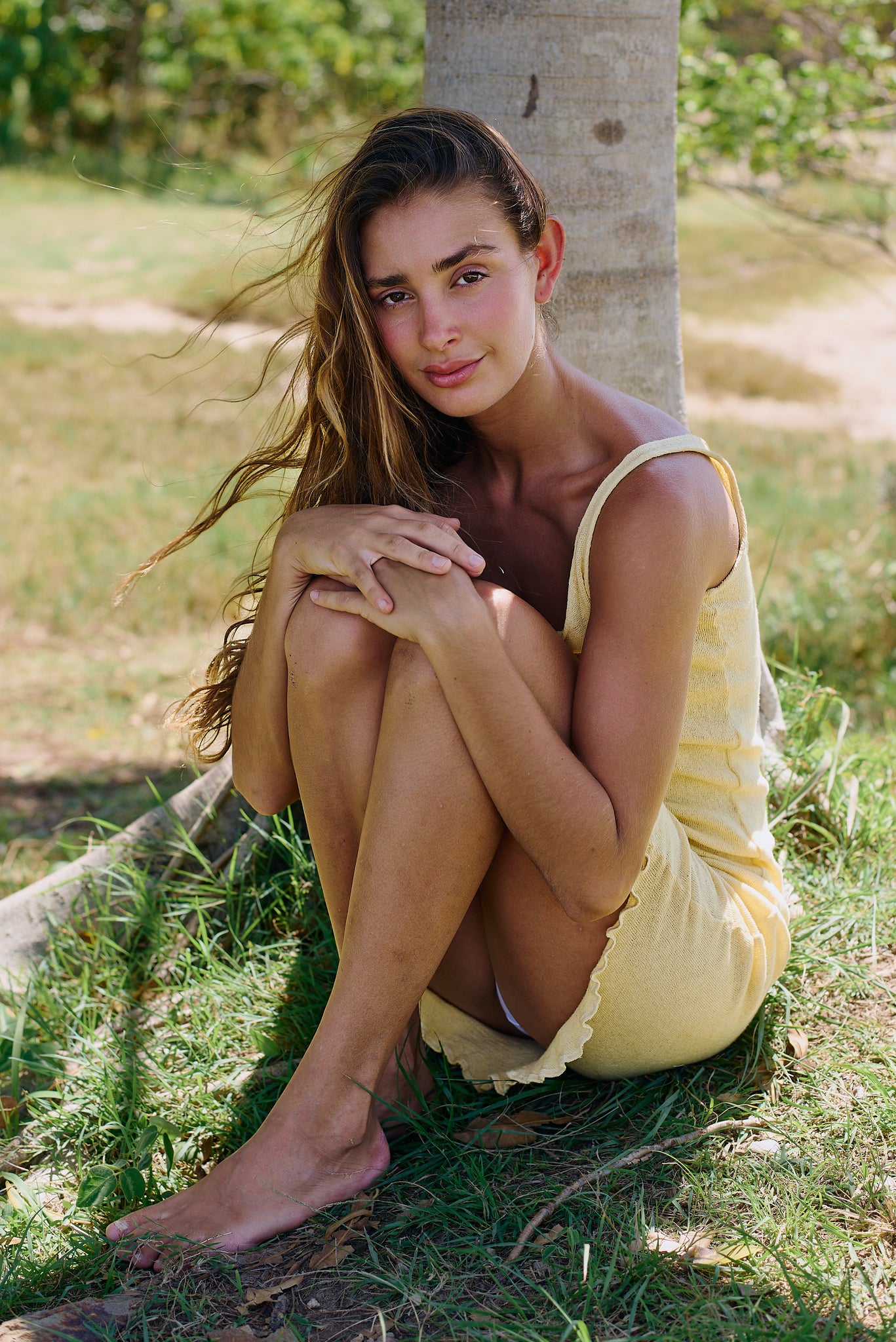 AURORA SINGLET DRESS ~ Butter Yellow