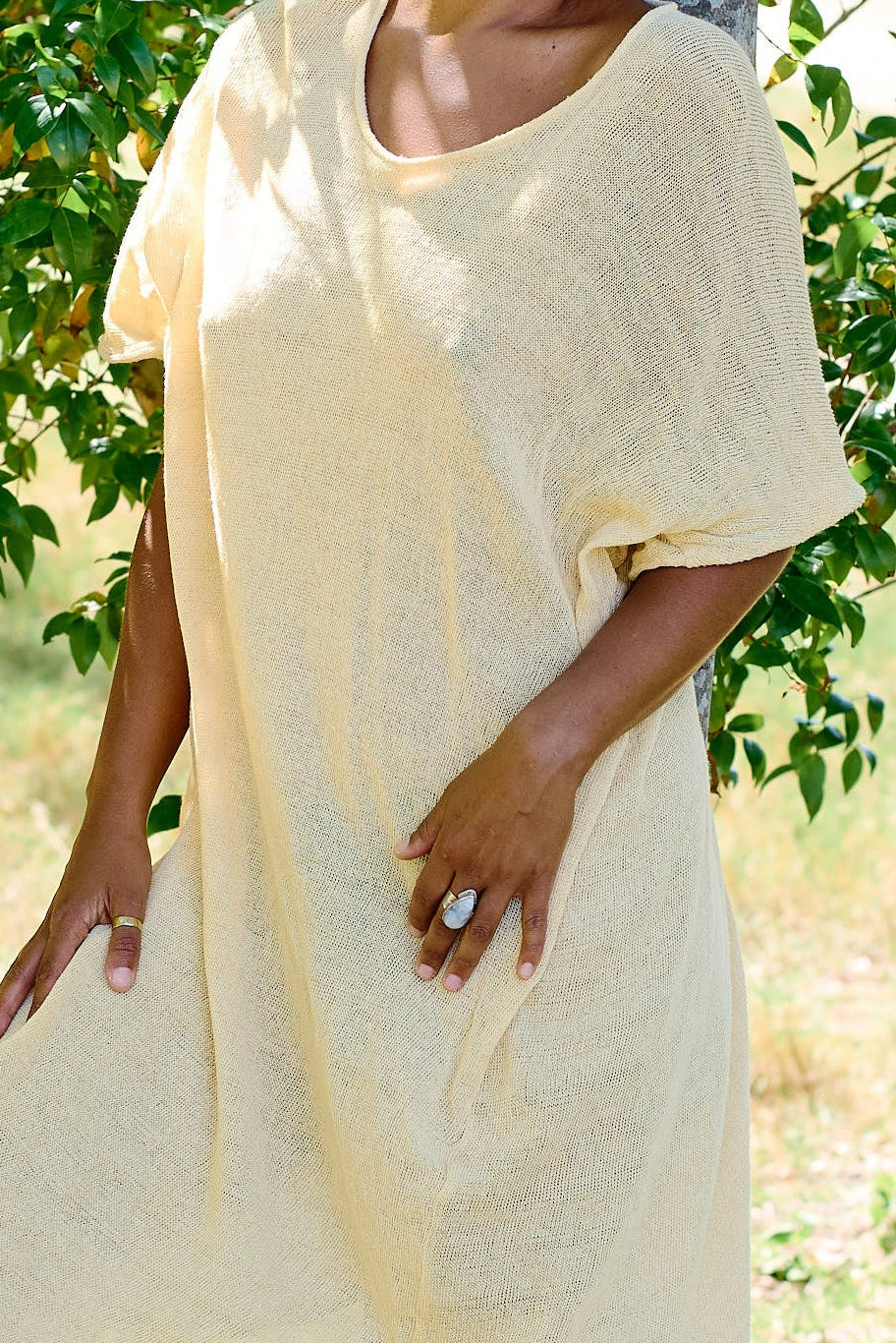 IRIS KAFTAN ~ Butter Yellow
