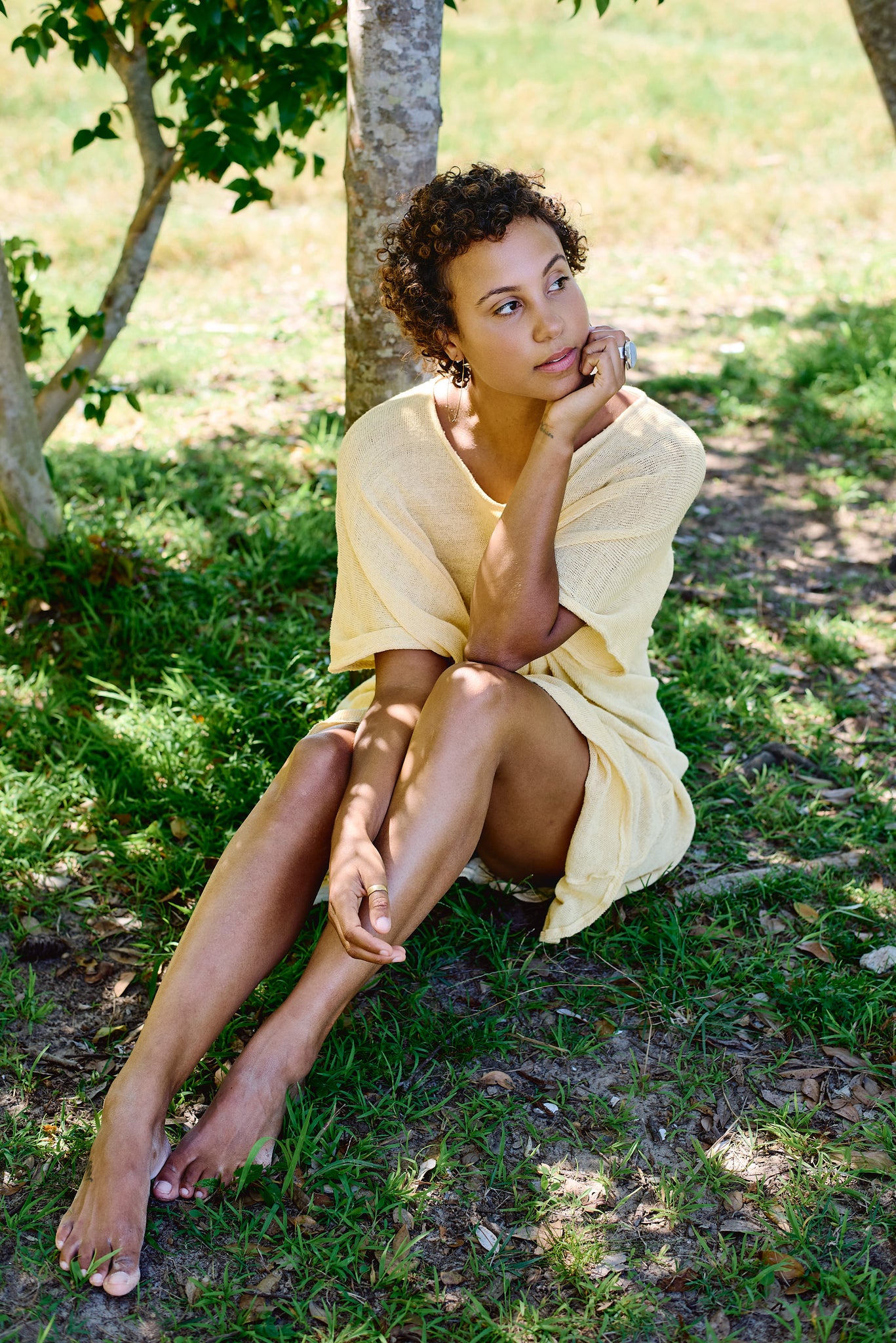 IRIS KAFTAN ~ Butter Yellow