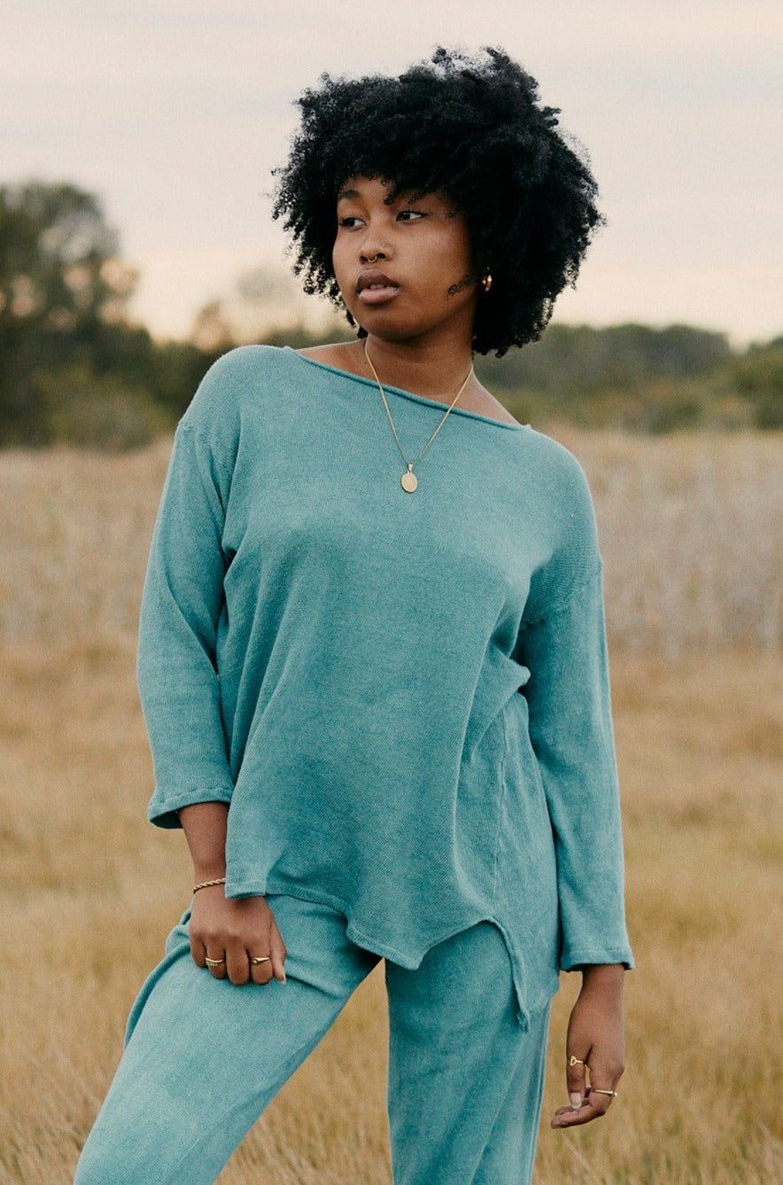 WEDNESDAY SWEATER -Teal