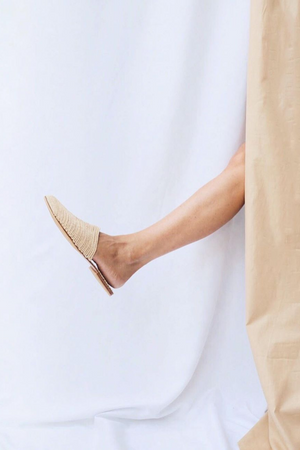 Babouche Shoe - Natural | 30% OFF